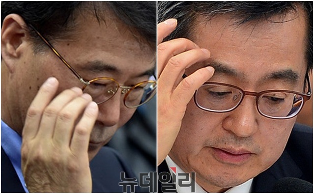 ▲ 장하성 대통령비서실 정책실장과 김동연 경제부총리 겸 기획재정부 장관. ⓒ뉴데일리 DB