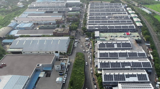 ▲ 태양광 패널 전경 ⓒ 귀뚜라미