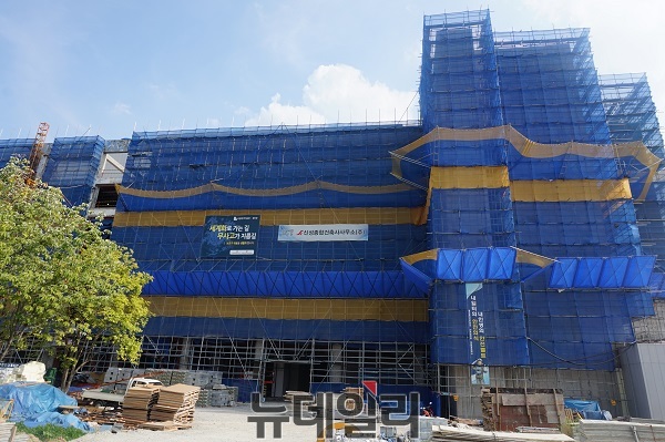 ▲ 청주현대미술관 청주관 건립공사 현장.ⓒ박근주기자