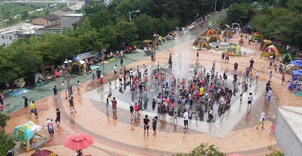 ▲ 천안시 일봉산 음악분수대.ⓒ천안시