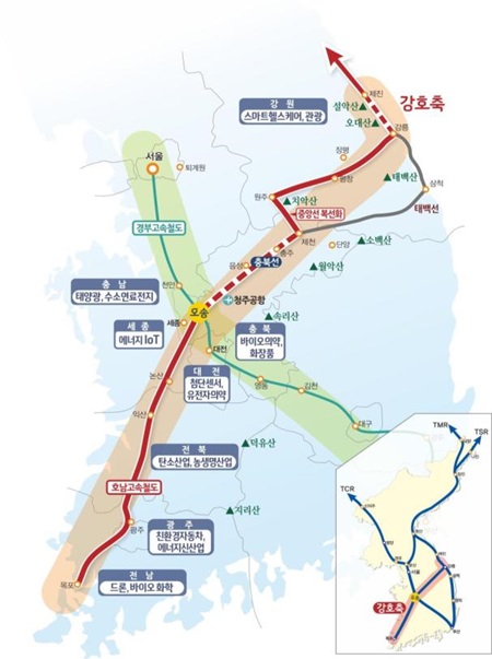 ▲ ‘강호축’ 개념도.ⓒ충북도