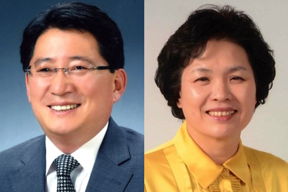 ▲ 사진 왼쪽부터 임기중 충북도의원과 박금순 전 청주시의원.ⓒ각 의원 홈페이지 캡처