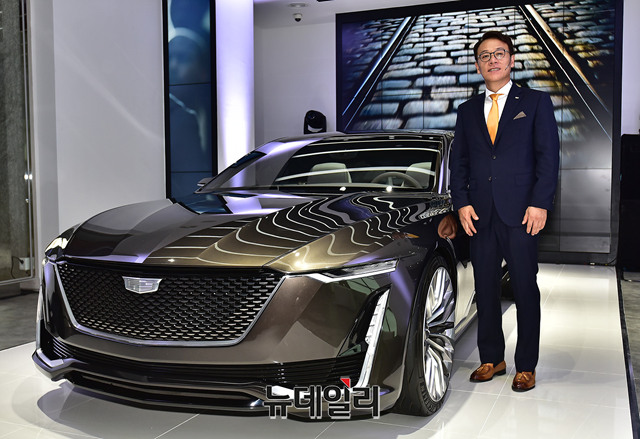 ▲ 캐딜락 컨셉트카 '에스칼라'ⓒ뉴데일리 정상윤 기자