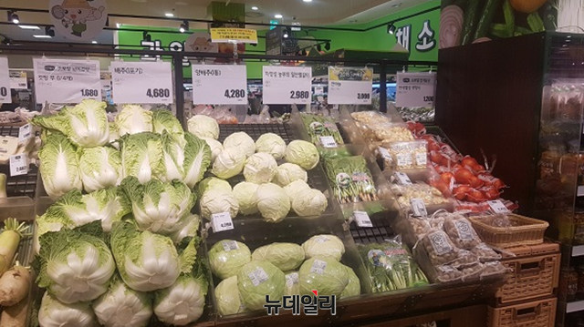 ▲ 서울의 한 대형마트 채소 코너. ⓒ뉴데일리DB