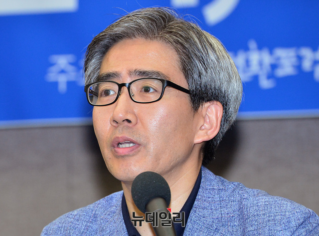 ▲ 발언하는 한병화 유진투자증권 연구원 ⓒ 뉴데일리 공준표