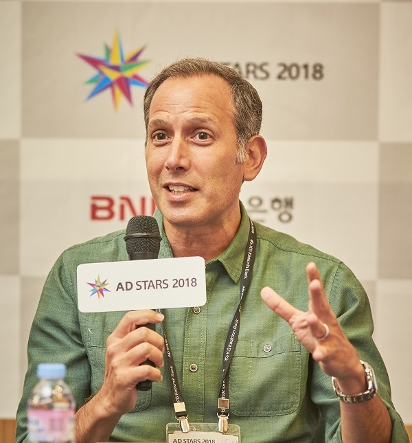 ▲ 아리 하퍼(Ari Halper) FCB NY CCO 겸 제 11회 부산국제광고제 심사위원장. ⓒ뉴데일리