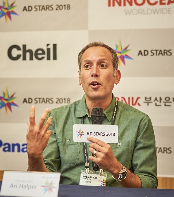 ▲ 아리 하퍼(Ari Halper) FCB NY CCO 겸 제 11회 부산국제광고제 심사위원장. ⓒ뉴데일리