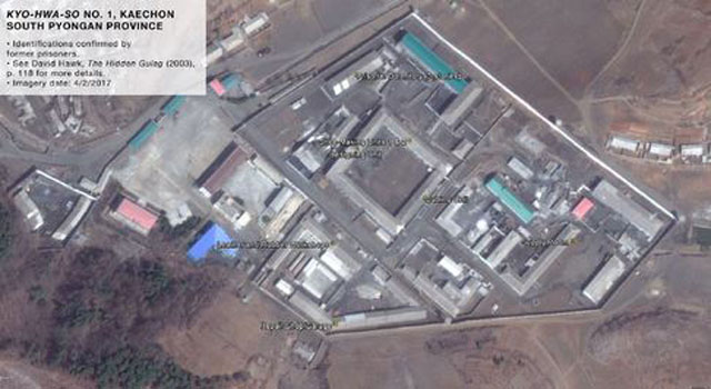 ▲ 美인권단체 '북한인권위원회(HRNK)가 공개한 보고서 가운데 평안남도 개천교화소의 위성사진. ⓒ뉴시스. 무단전재 및 재배포 금지.