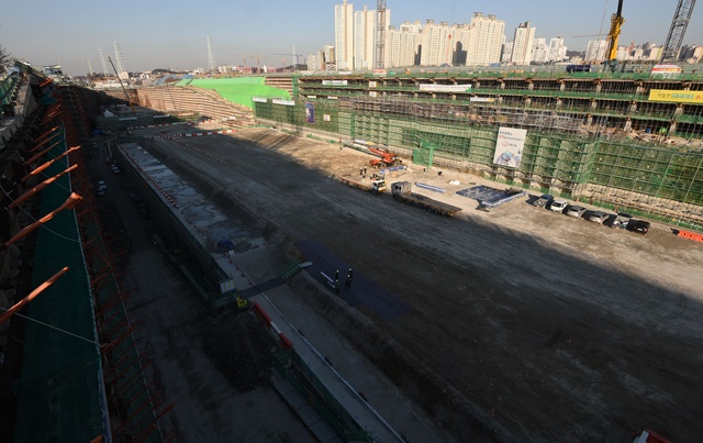 ▲ (자료사진) GTX 동탄역 시공 현장. ⓒ뉴시스