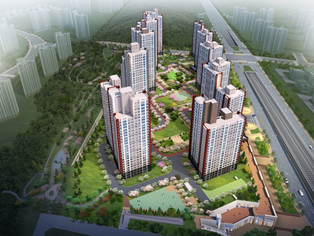 ▲ '신동백 두산위브 더제니스' 조감도. ⓒ두산건설