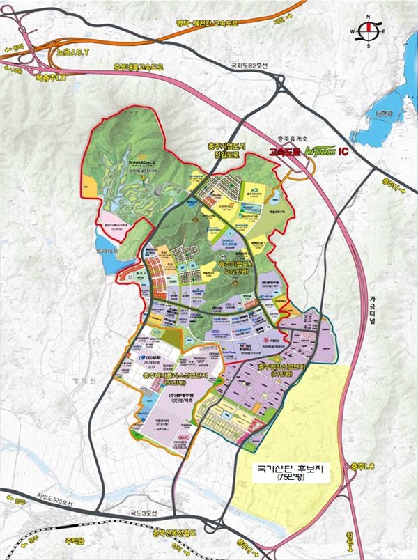 ▲ 충주 바이오헬스 산단 위치.ⓒ충북도