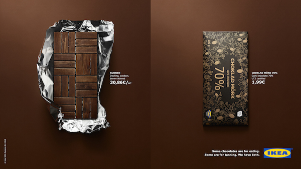 ▲ 이케아 ‘CHOKLAD MÖRK’ 다크 초콜릿 캠페인 ⓒACNE