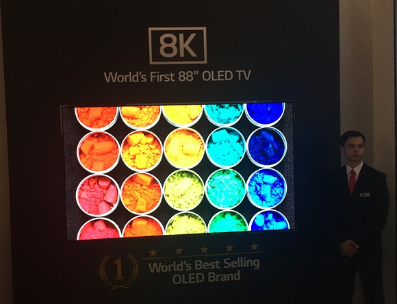 ▲ LG전자의 8K 올레드 TVⓒ뉴데일리DB