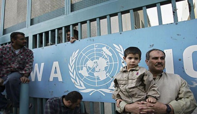 ▲ 가자 지구에 있는 UNRWA 사무소. ⓒ국제 이스라엘 연대 화면캡쳐.