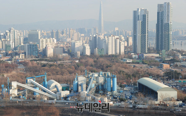 ▲ 삼표 성수 레미콘 공장ⓒ뉴데일리