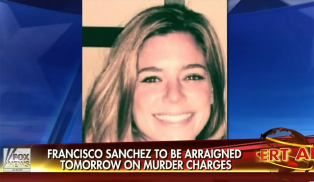 ▲ 2015년 7월 샌프란시스코 해변에서 가족과 함께 산책을 하다 총격을 받고 숨진 여성. 이 여성을 살해한 자는 불법체류자로 이미 전과가 있었다. 불법체류자는 