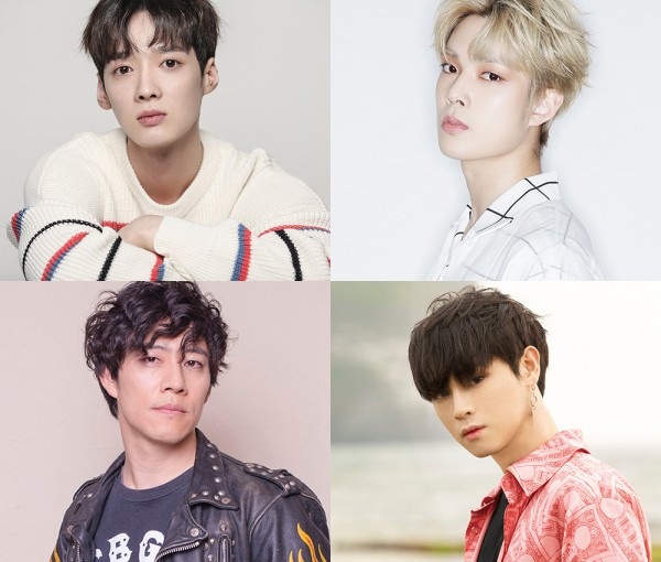 ▲ 왼쪽부터 선우(소년공화국), 용석(크로스진), 김남호, 가람 .ⓒ라이브