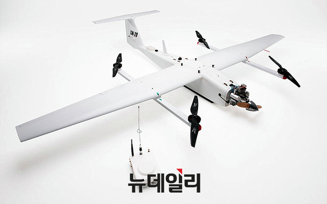 ▲ 이동하는 군함과 차량에 이착륙이 가능한, 트라이셀 TDW-020D 하이브리드 수직이착륙 VTOL 고정익기 ⓒ뉴데일리