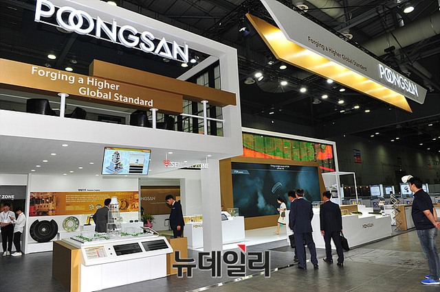 ▲ 풍산 전시 부스 ⓒ뉴데일리 오세진
