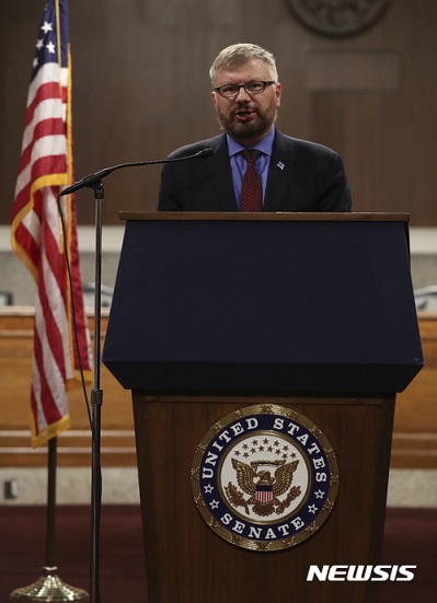 ▲ 그렉 스칼라튜 美북한인권위원회 사무총장ⓒ뉴시스. 무단 전재 및 재배포 금지.