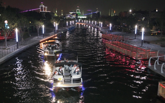 ▲ '한국관광 100선’에 선정된 포항운하의 야경.ⓒ포항시