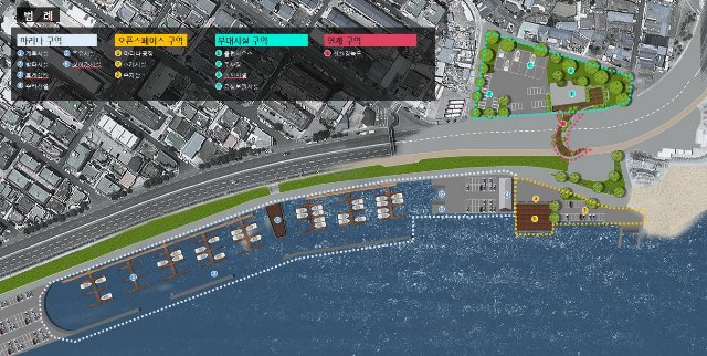 ▲ 형산강, 내수면 마리나 최종 후보지로 선정된 계류장조감도.ⓒ포항시