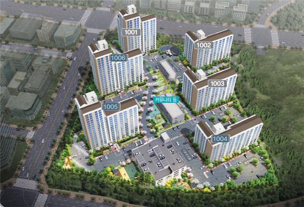 ▲ 대구신서 행복주택 조감도.ⓒLH대경본부