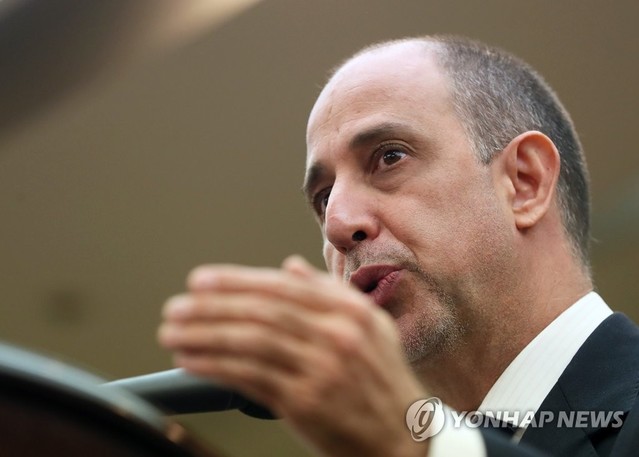 ▲ 토마스 오헤아 킨타나 유엔 북한인권 특별보고관이 지난 7월 서울 중구 프레스센터에서 기자회견 하는 모습. ⓒ연합뉴스