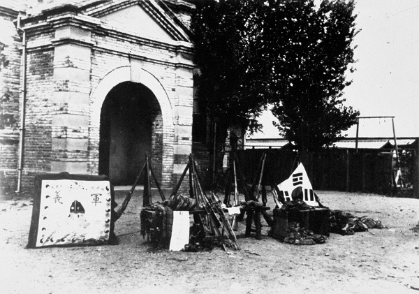 ▲ 북로군정서에서 사용한 무기류.ⓒ독립기념관