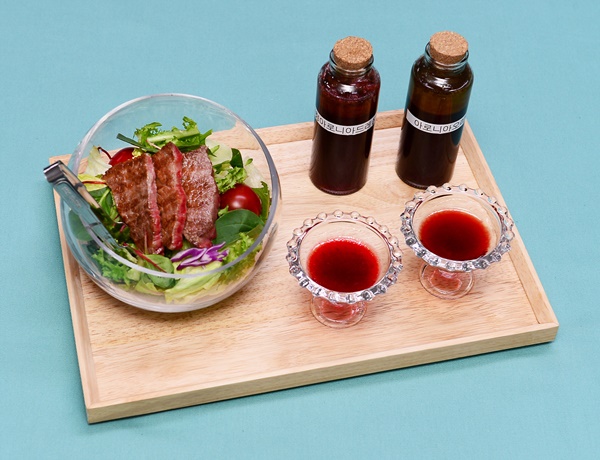 ▲ 새로 개발된 아로니아 소스.ⓒ충북도농업기술원