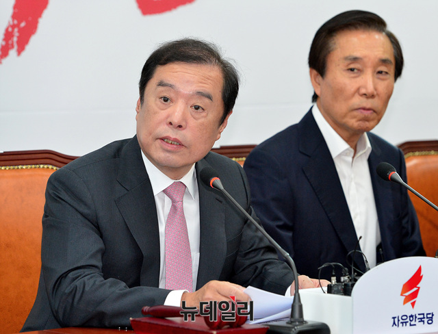 ▲ 자유한국당 김병준 비상대책위원장. ⓒ뉴데일리 공준표 기자