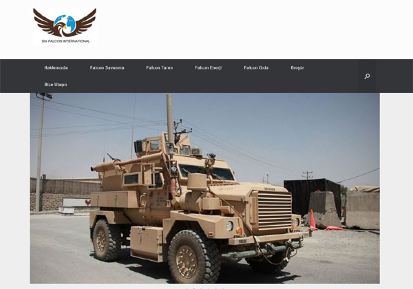 ▲ 美재무부 해외자산통제실(OFAC)에 의해 특별지정 제재대상에 포함된 터키 기업 '시아 팔콘 인터내셔널'. ⓒ시아 팔콘 인터내셔널 홈페이지 캡쳐.