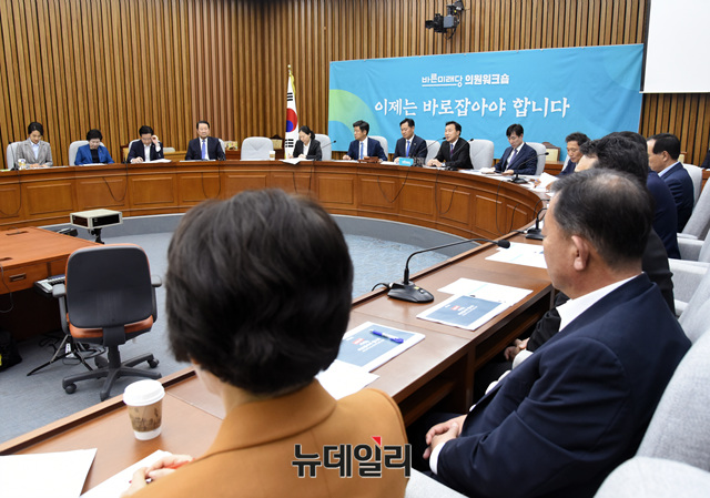 ▲ 손학규 바른미래당 대표가 8일 오후 국회에서 열린 바른미래당 의원 워크숍에 참석해 모두발언 하고 있다. ⓒ뉴데일리 공준표 기자