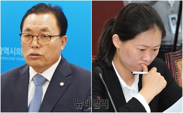 ▲ 이채익 자유한국당 의원과 권은희 바른미래당 의원. ⓒ뉴시스 DB(이채익 의원)