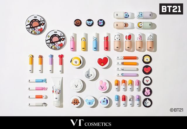 ▲ 현대H몰에서 출시한 BT21 캐릭터 화장품. ⓒ현대백화점그룹