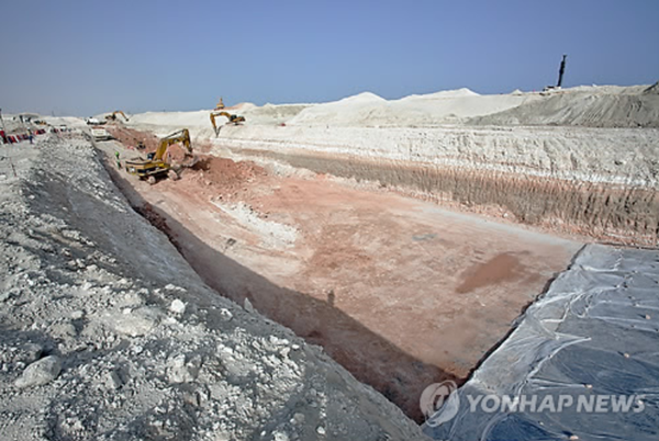 ▲ UAE 아부다비 유전 공사 현장. ⓒ연합뉴스