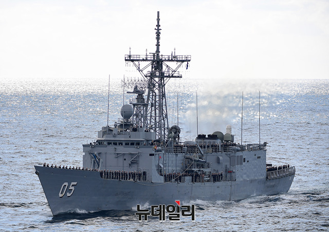 ▲ 제주 국제관함식에 참가한 HMAS 멜버른함ⓒ뉴데일리DB