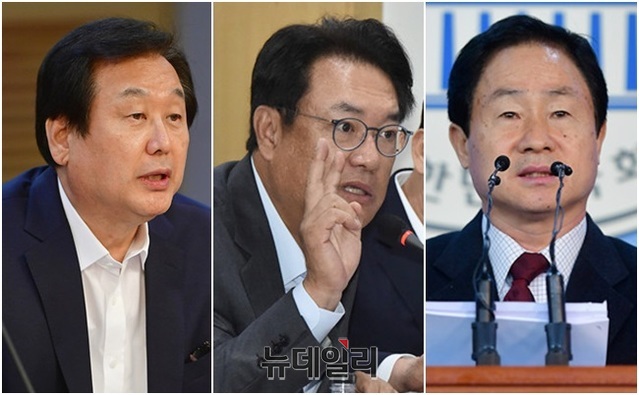 ▲ 자유한국당 소속 김무성 정진석 주광덕 의원. ⓒ뉴데일리 DB