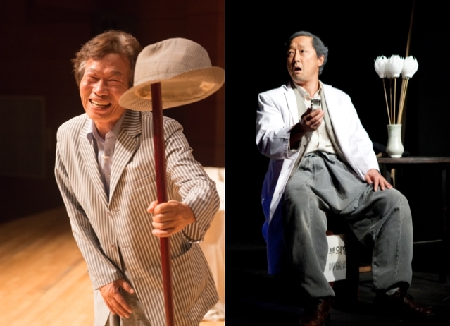 ▲ 배우 유순웅(왼쪽)과 임형택.ⓒ그룹에이트