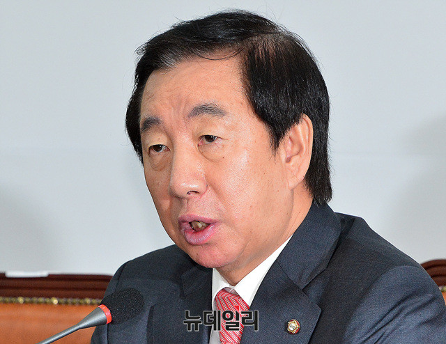 ▲ 자유한국당 김성태 원내대표. ⓒ뉴데일리 공준표 기자