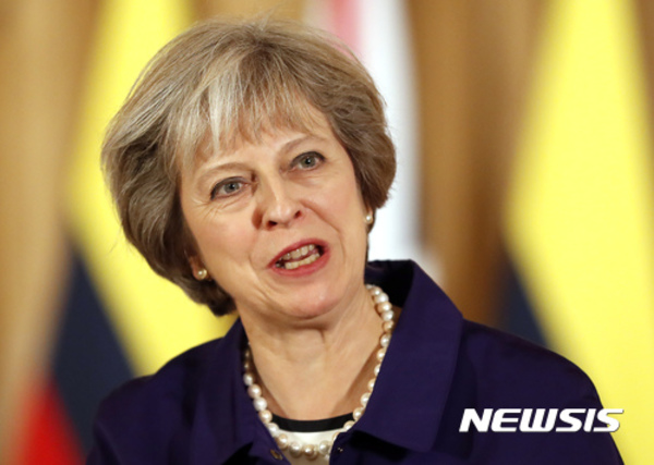 ▲ 테레사 메이 영국 총리ⓒ뉴시스. 무단 전재 및 재배포 금지.