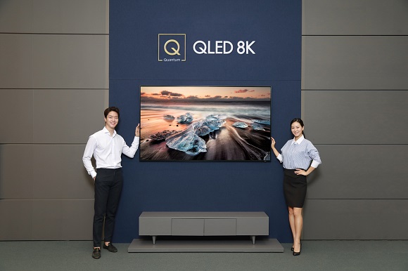 ▲ 삼성전자의 'QLED 8K'(82인치 Q900R 제품)ⓒ삼성전자