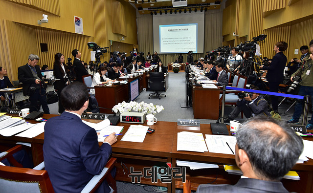 ▲ 18일 국회 행정안전위원회의 서울시 국정감사가 서울시청 대회의실에서 열렸다.ⓒ뉴데일리 정상윤 기자