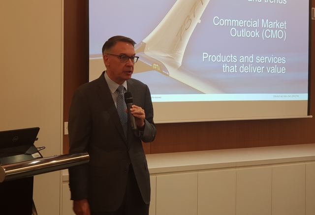 ▲ 랜디 틴세스 보잉상용기 마케팅 부사장ⓒ뉴데일리