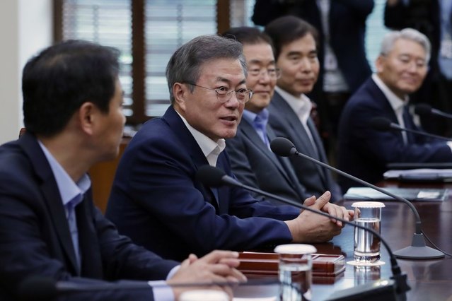 ▲ 문재인 대통령이 제3차 남북정상회담을 준비하는 모습. ⓒ청와대 제공