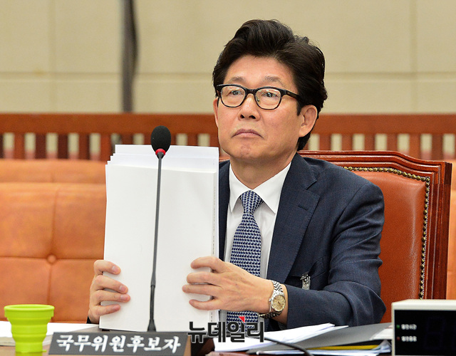 ▲ 조명래 환경부 장관 후보자. ⓒ뉴데일리 공준표 기자