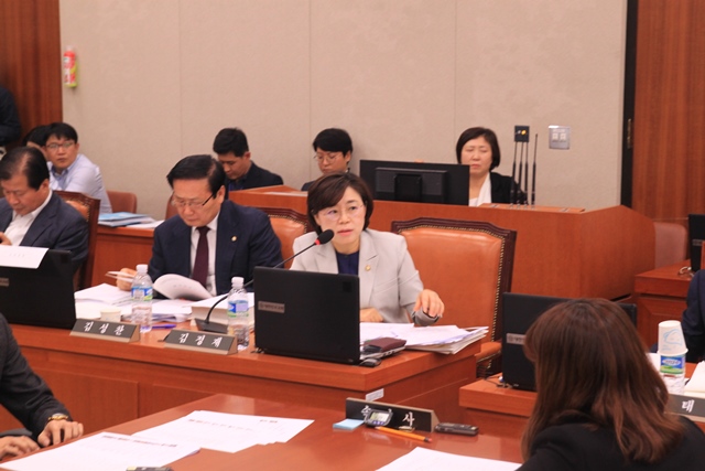 ▲ 김정재 의원이 지난 22일 농어촌공사 국정감사에서 질의를 하고 있다.ⓒ의원사무실