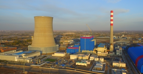 중국 간쑤성 우웨이 석탄 열병합 발전소 전경. ⓒLG상사