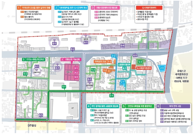 ▲ 도시재생뉴딜사업 계획도.ⓒ경주시