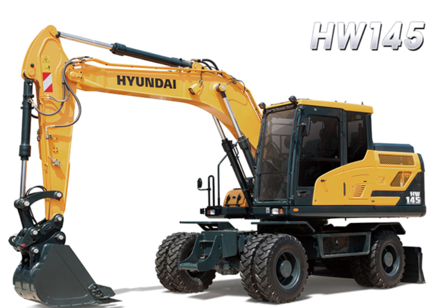 ▲ 현대건설기계의 굴삭기 대표 제품인 ‘HW 145’. ⓒ현대건설기계